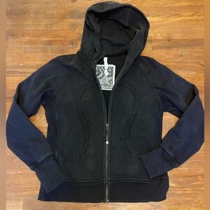 Lululemon Special Edition Black Scuba Full Zip Hoodie Womens Size 12 Love Every